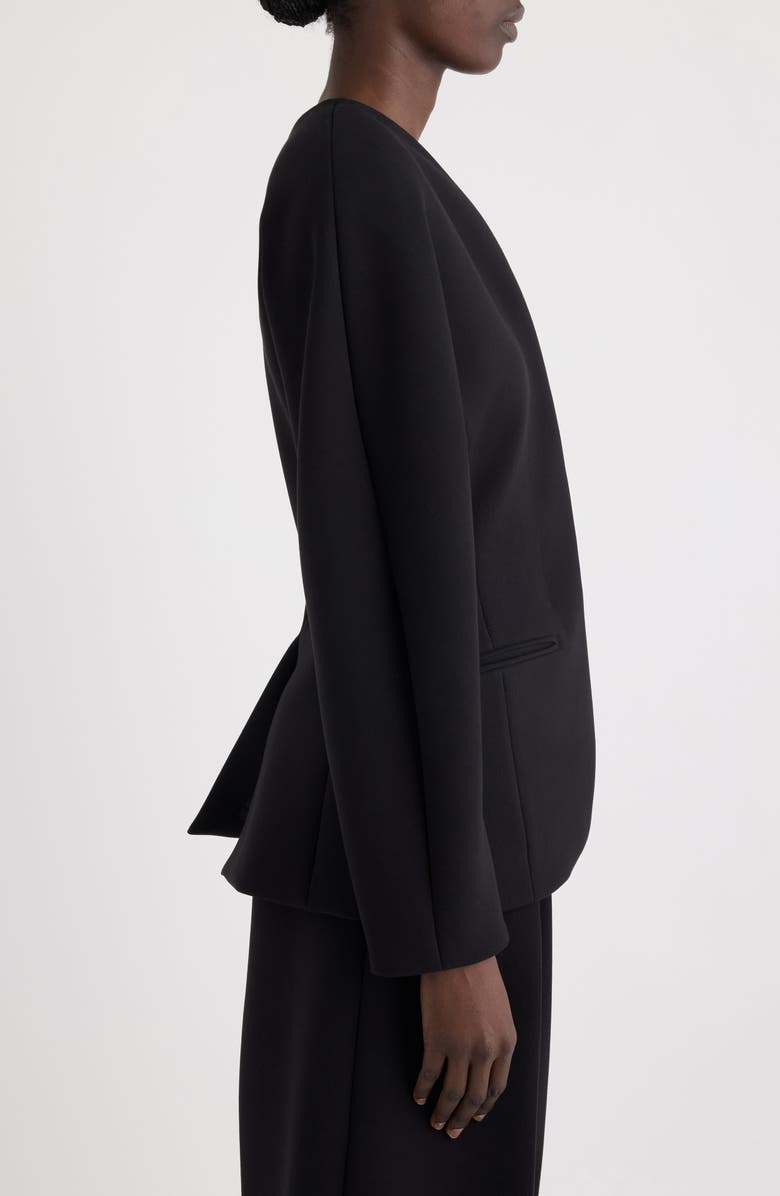Jacquemus La Veste Ovalo Coccon Jacket, Alternate, color, Black