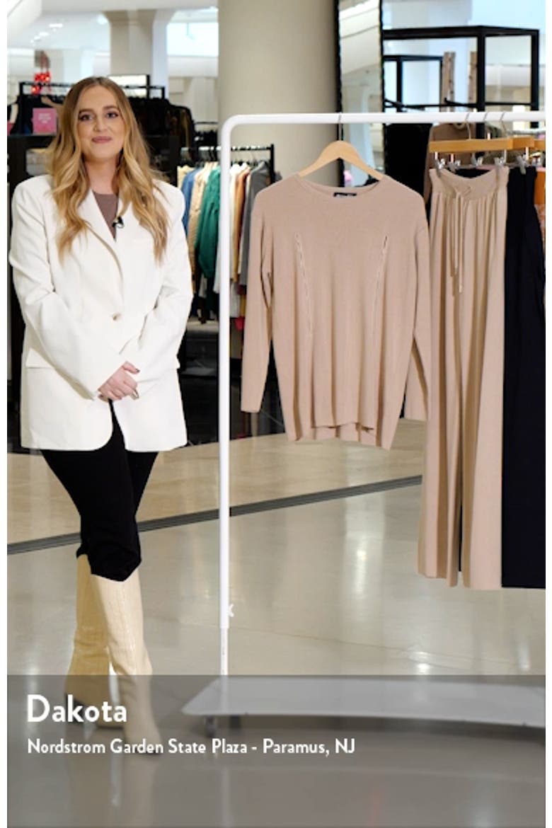 Effortless Elegance Set with Rib Side Zip Long Sleeve Top & Lounge Pants video