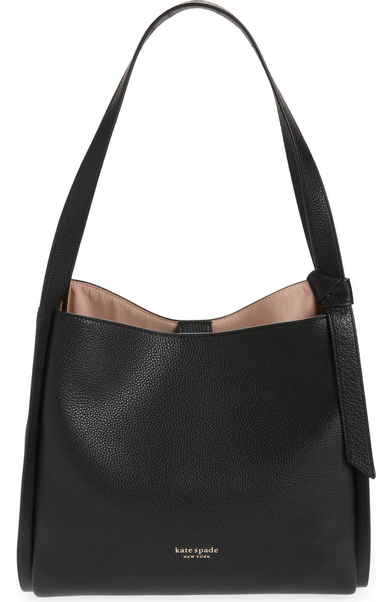 Kate Spade New York knott large leather shoulder bag, Main, color,