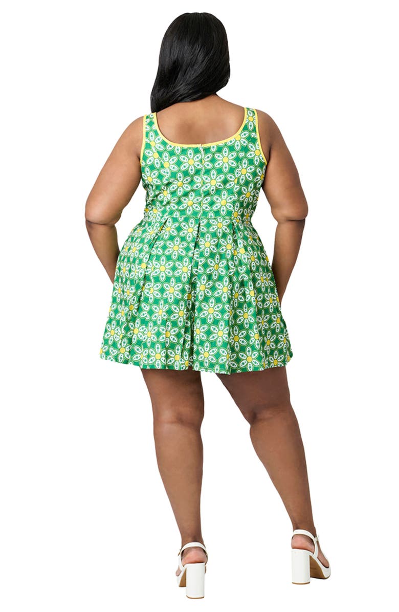 Smak Parlour Plus Size Pleated Skirted Romper, Alternate, color,