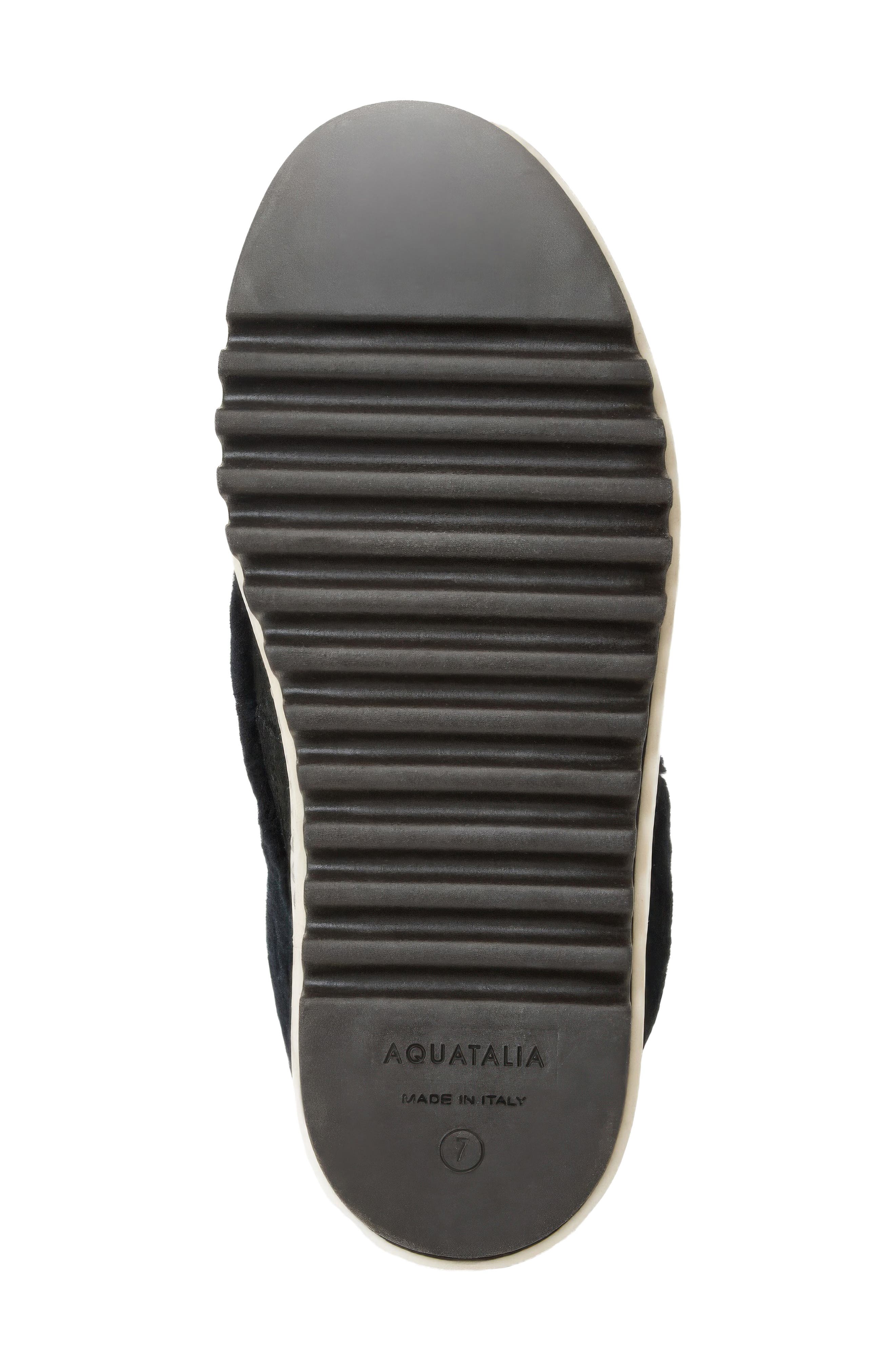 Alena Genuine Shearling Boot, Alternate, color, BLACK SUEDE