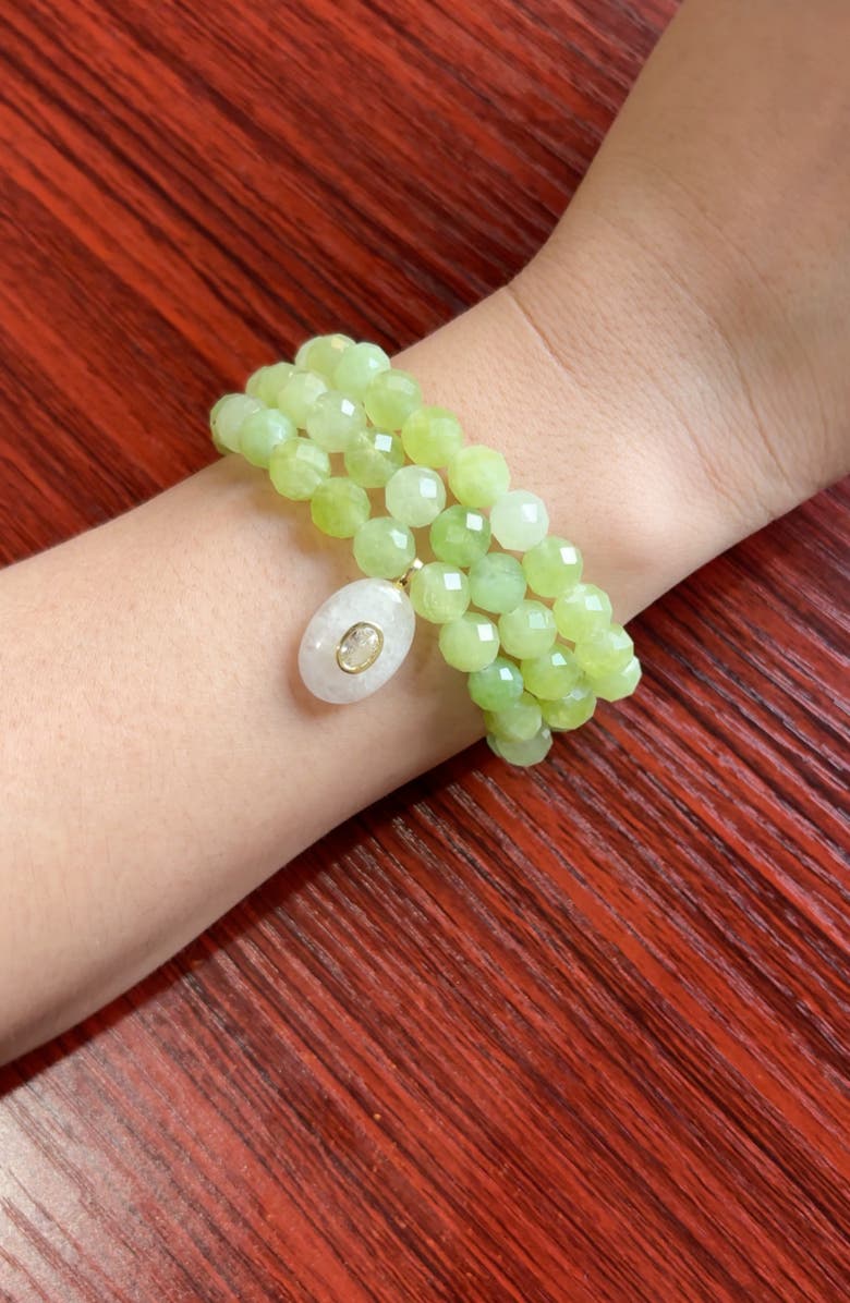 MacRae & Co. Citrus Bloom Bracelet Set, Alternate, color, Green
