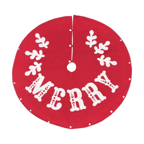 Nordic Merry Christmas Tree Skirt 54"