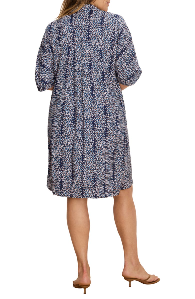 NIC+ZOE Block Party Devon Shift Dress, Alternate, color, Indigo Multi