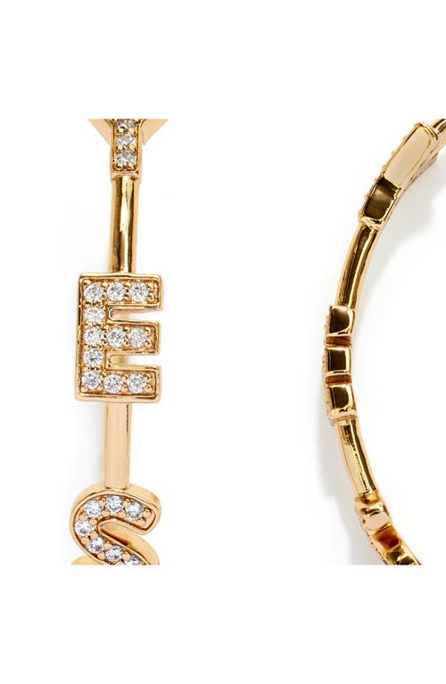 Kleinfeld 'yes' Cubic Zirconia Hoop Earrings