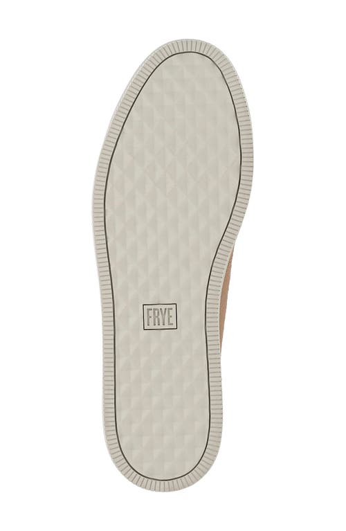 Frye Astor Cap Toe Low Top Sneaker In Khaki