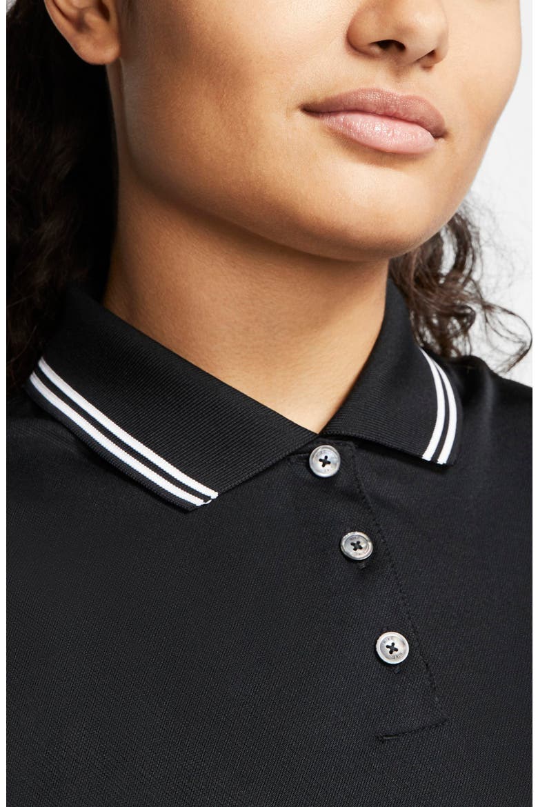 Victory Dri-FIT Sleeveless Polo, Alternate, color, BLACK/ WHITE/ WHITE