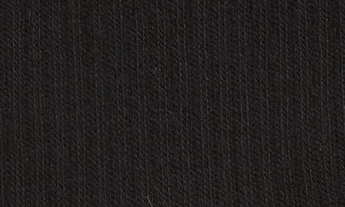 Nordstrom Solid Quarter Crew Socks In Black