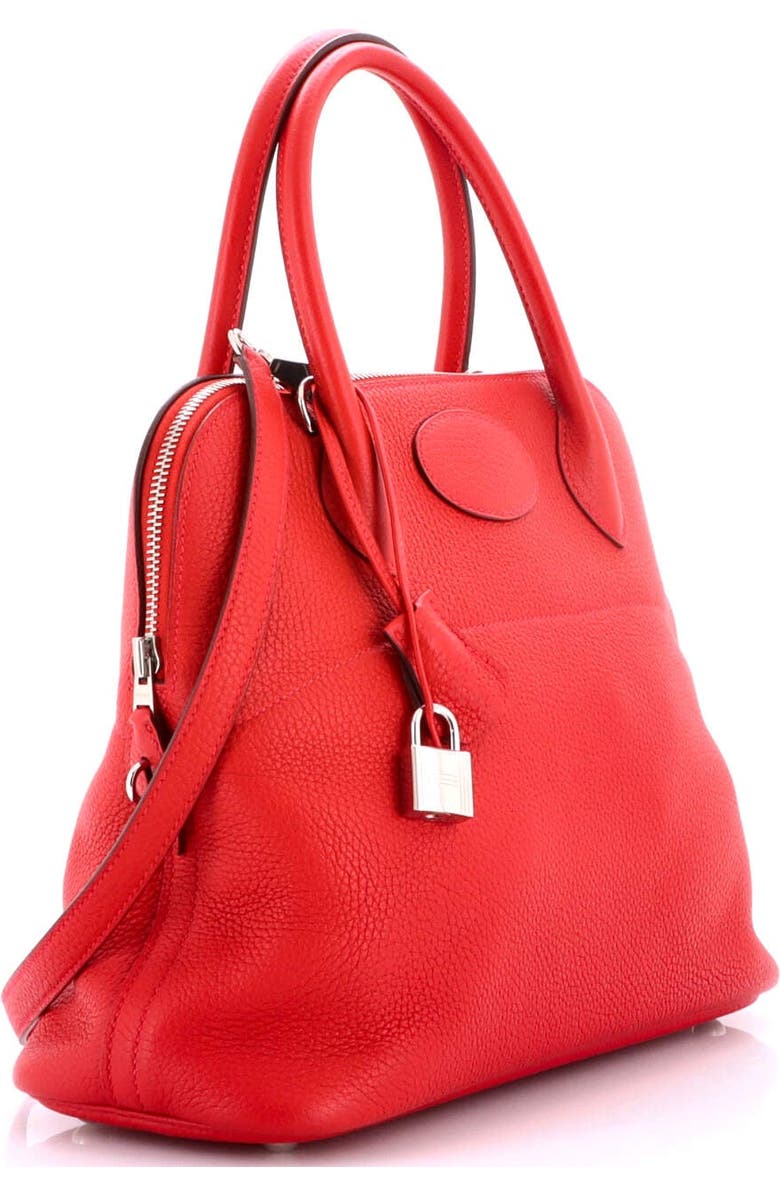 Pre-Owned Hermes Bolide Bag Clemence 31, Alternate, color, Rouge Casaque