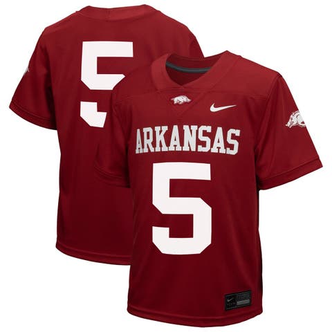 Toddler Nike #5 Cardinal Arkansas Razorbacks Untouchable Replica Game Jersey