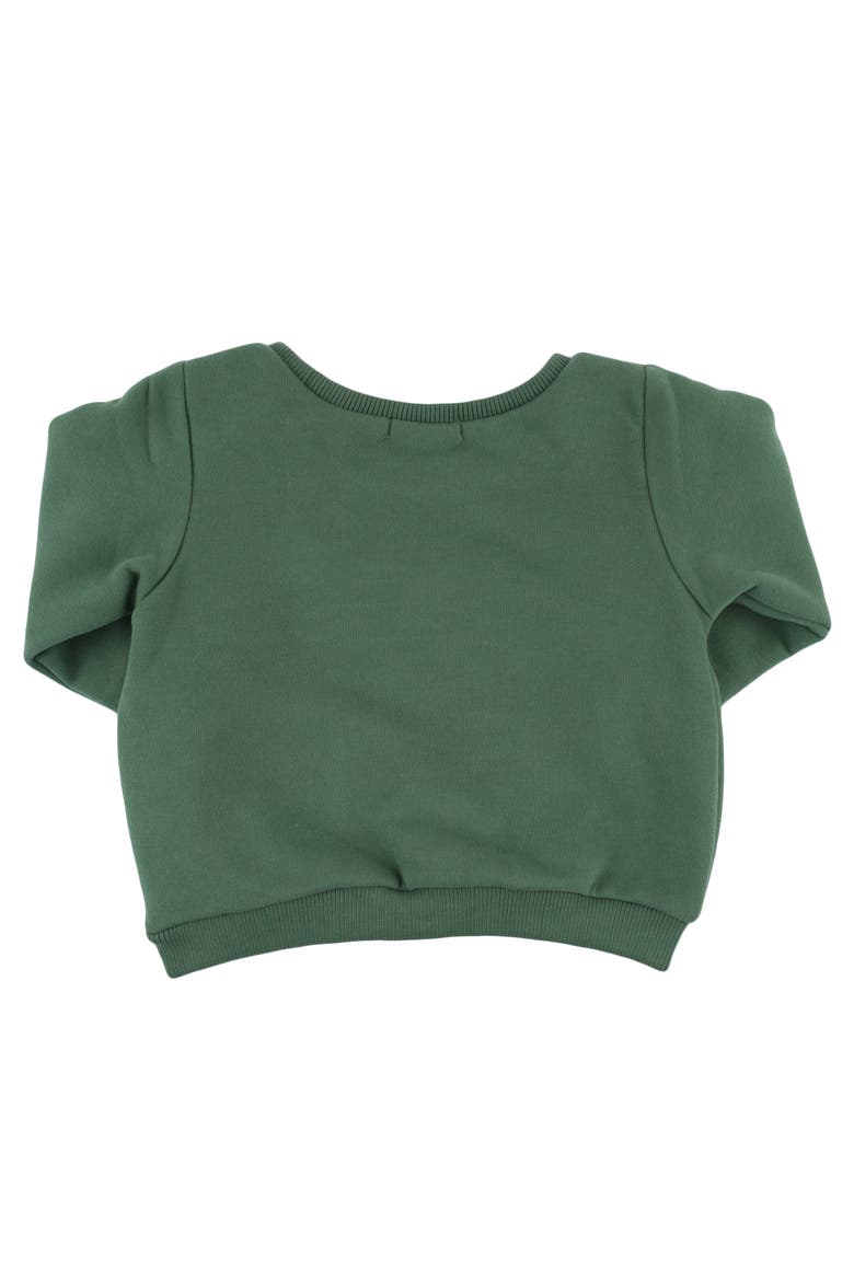 Shaggy Bear Applique Brooklyn Boxy-Toddler, Little Kid, Alternate, color, Spruce