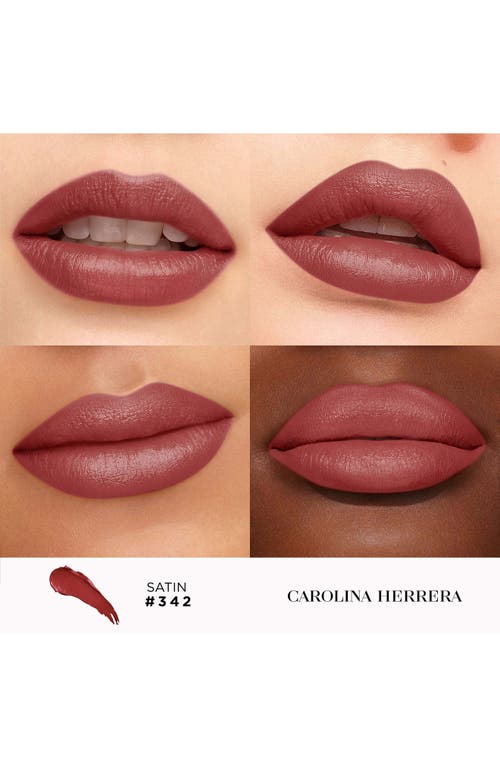 Carolina Herrera Fabulous Kiss Satin Refillable Lipstick In 342 Moka Craze