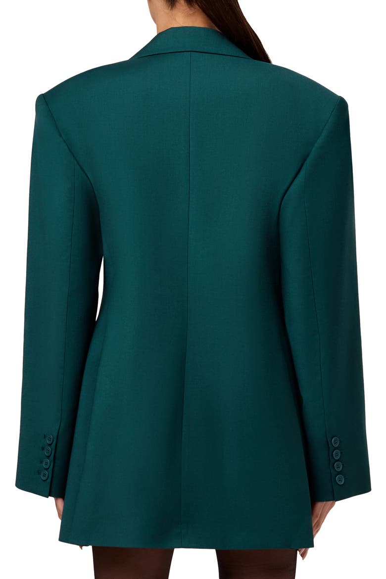 Oversize Long Sleeve Blazer Dress, Alternate, color, DEEP TEAL