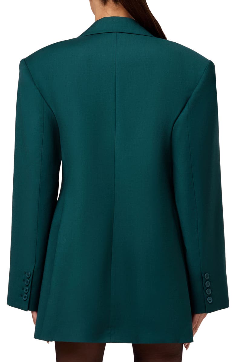 Naked Wardrobe Oversize Long Sleeve Blazer Dress, Alternate, color, Deep Teal