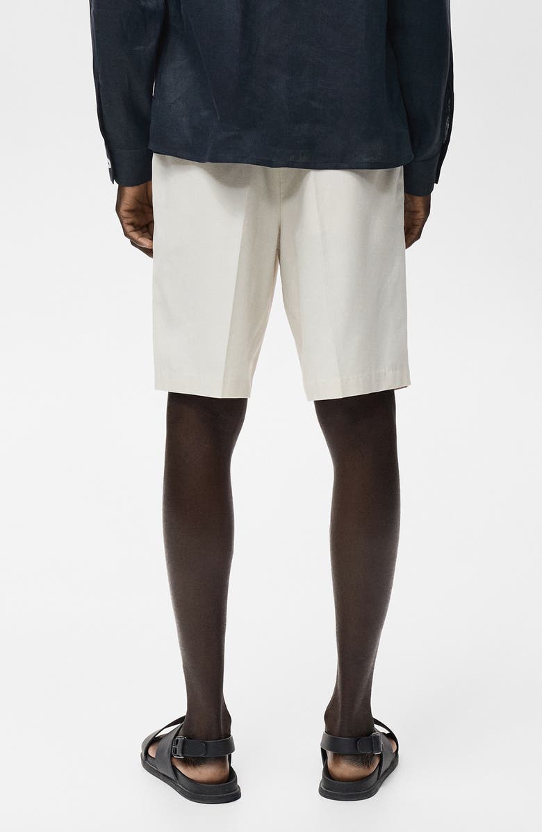 MANGO Bermuda Shorts, Alternate, color, Off White