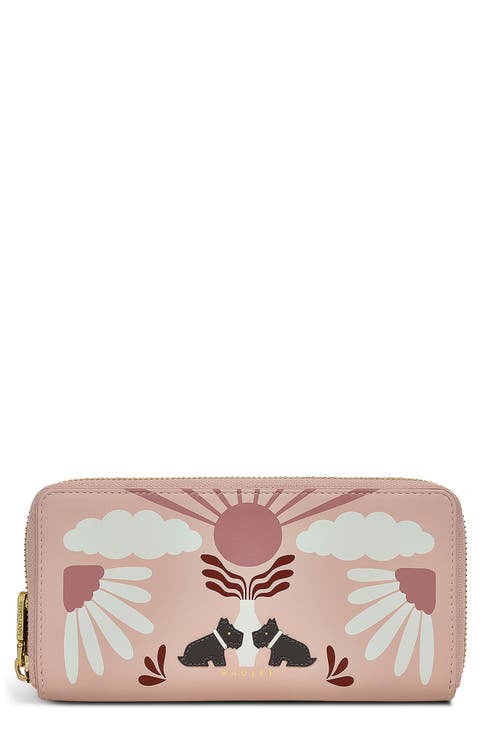 Rising Sun Zip Around Wallet