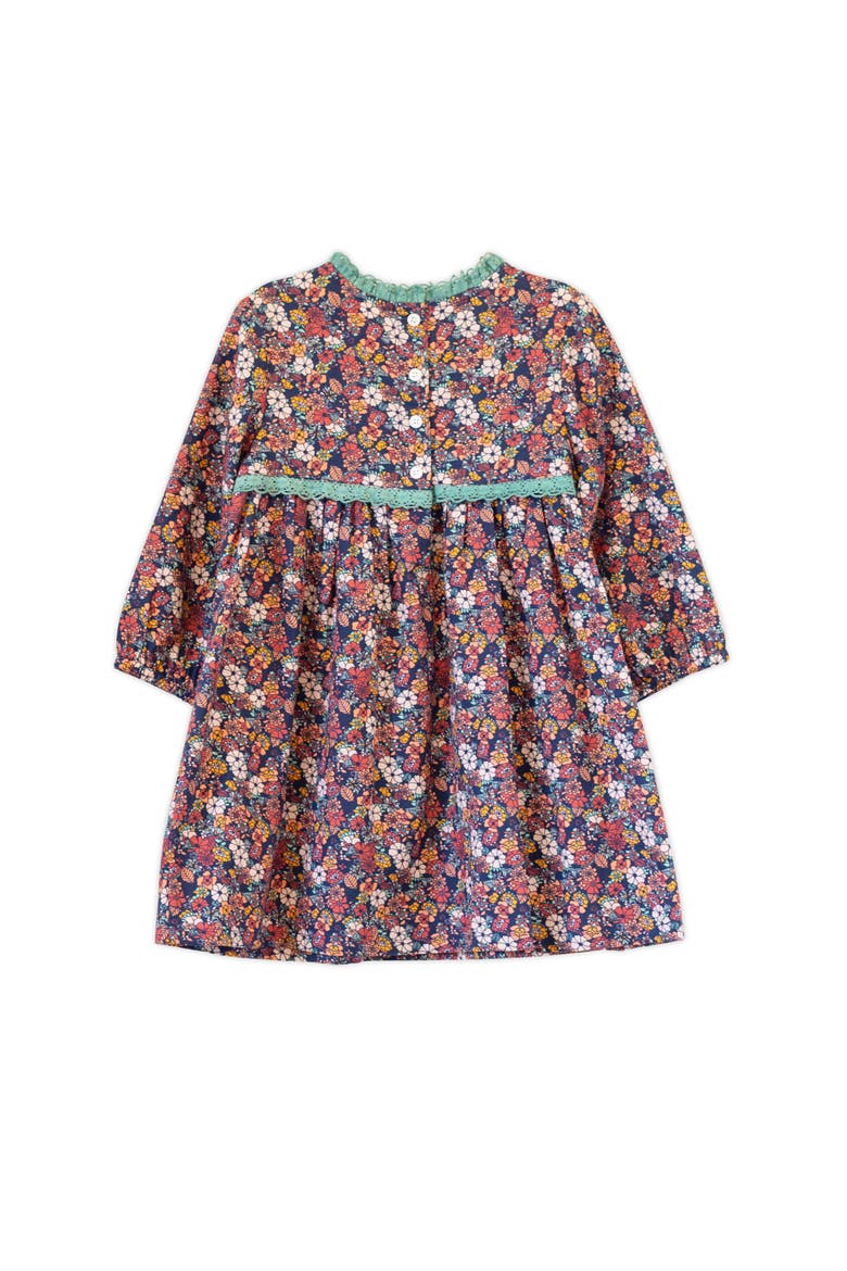 Priya Dress with Lace Trim, Alternate, color, Garden Confetti
