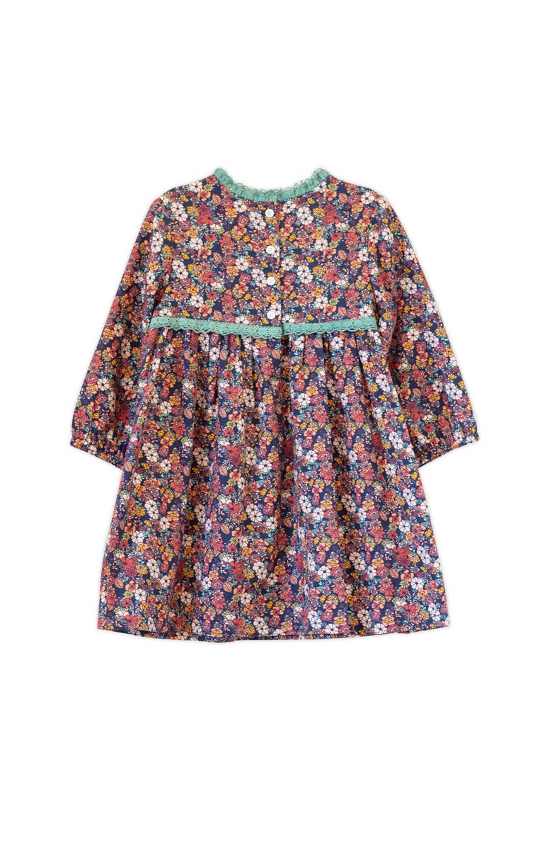 Beet World Priya Dress with Lace Trim, Alternate, color, Garden Confetti