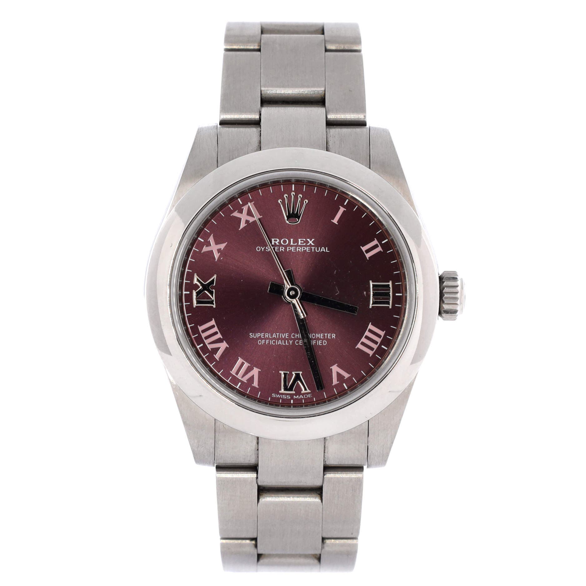 Oyster Perpetual Automatic Watch Stainless Steel 31, Main, color, Metallic Silver