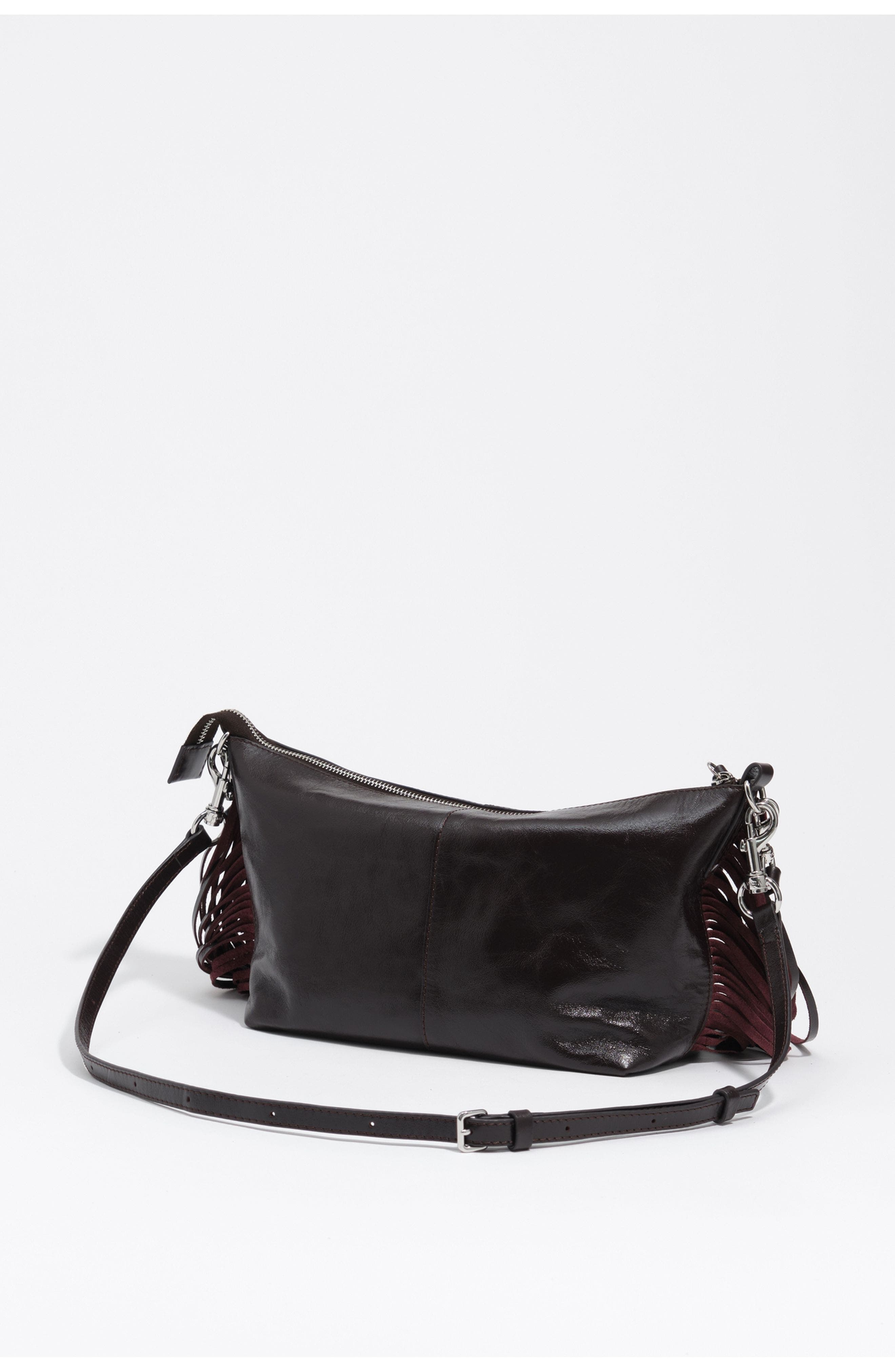 Medium Madrid Leather Bag, Alternate, color, BURGUNDY