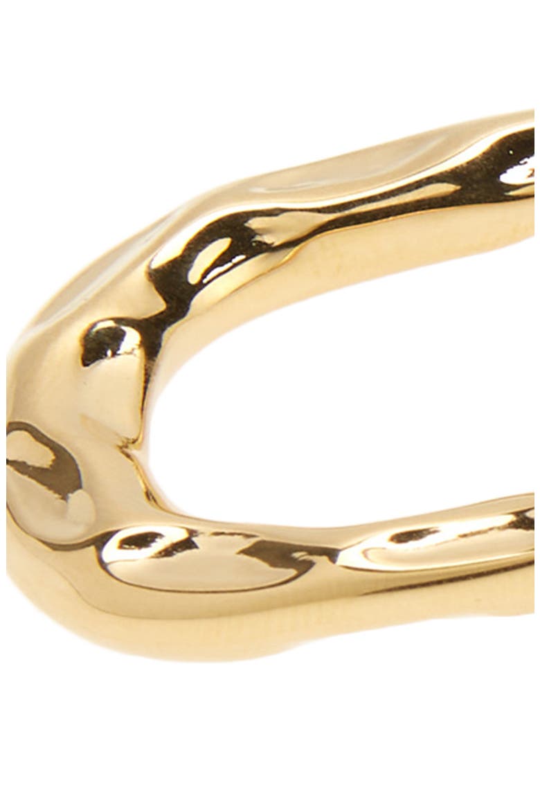 Wavy French Hair Pin, Alternate, color, GOLD