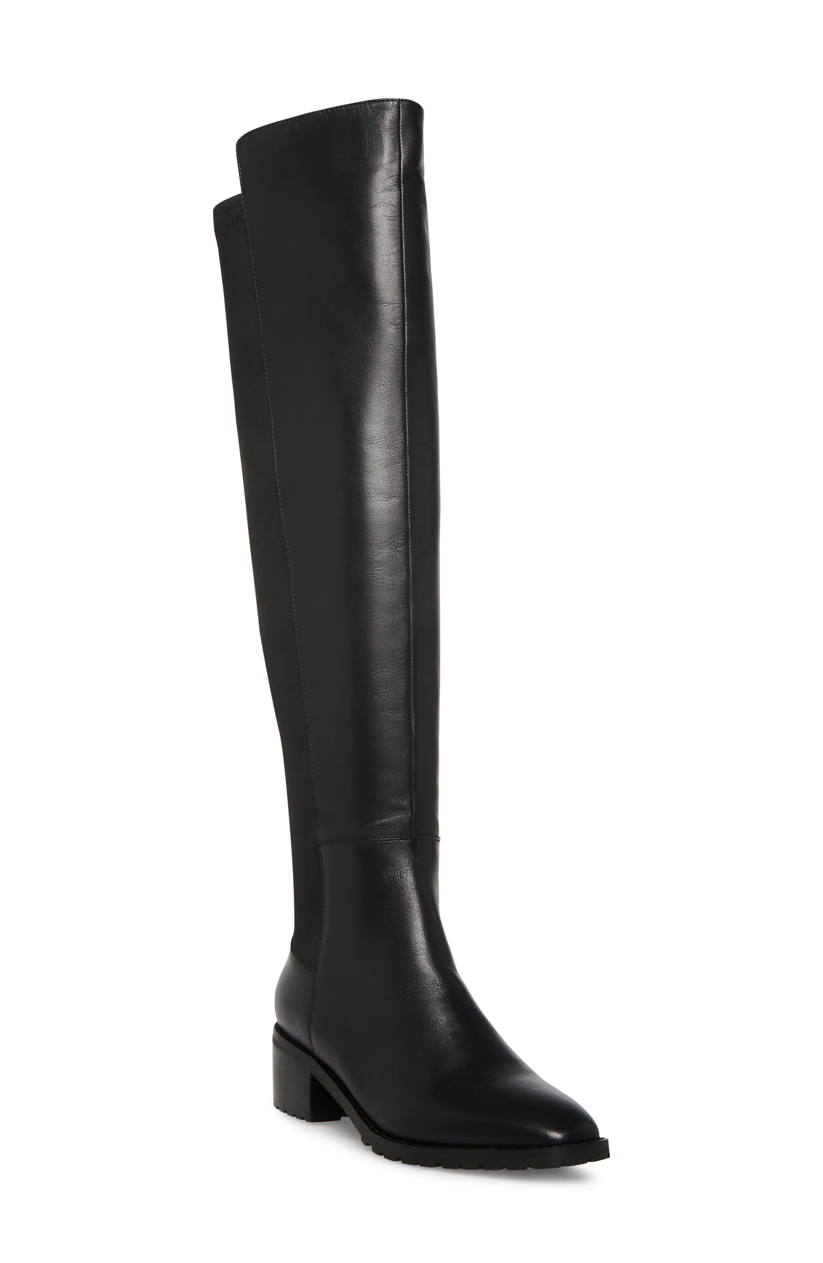 Blondo Sierra Waterproof Over the Knee Boot, Main, color, Black Leat