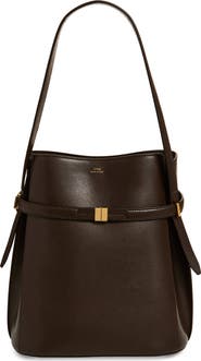 TOTEME Belted Leather Bucket Bag