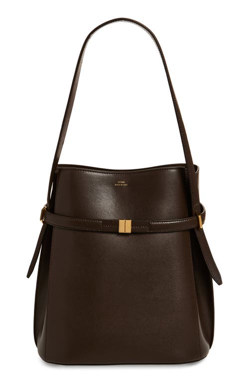 TOTEME Belted Leather Bucket Bag in Bark at Nordstrom