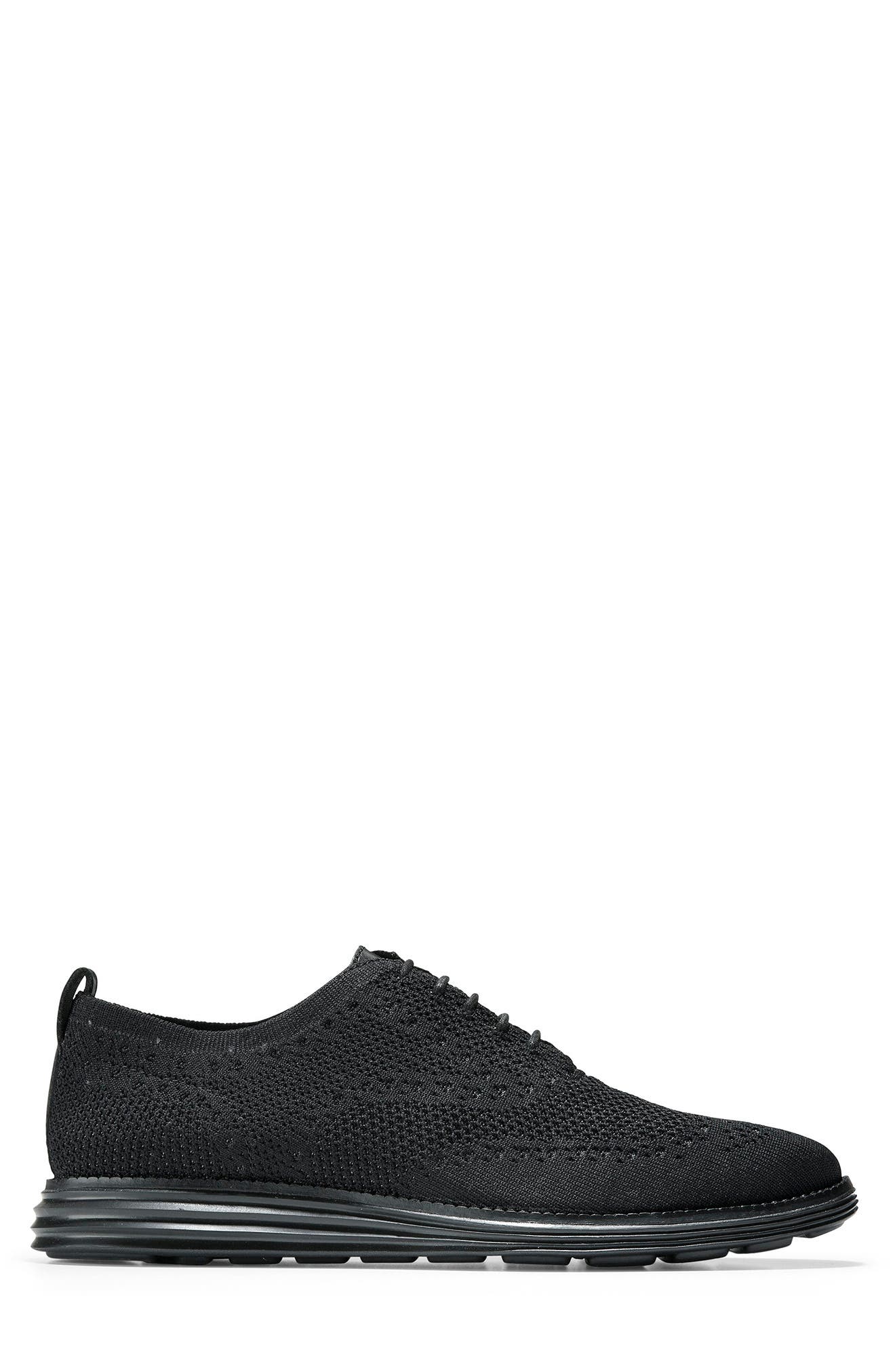 Cole Haan Original Grand Shortwing Oxford, Alternate, color, Black/Blac