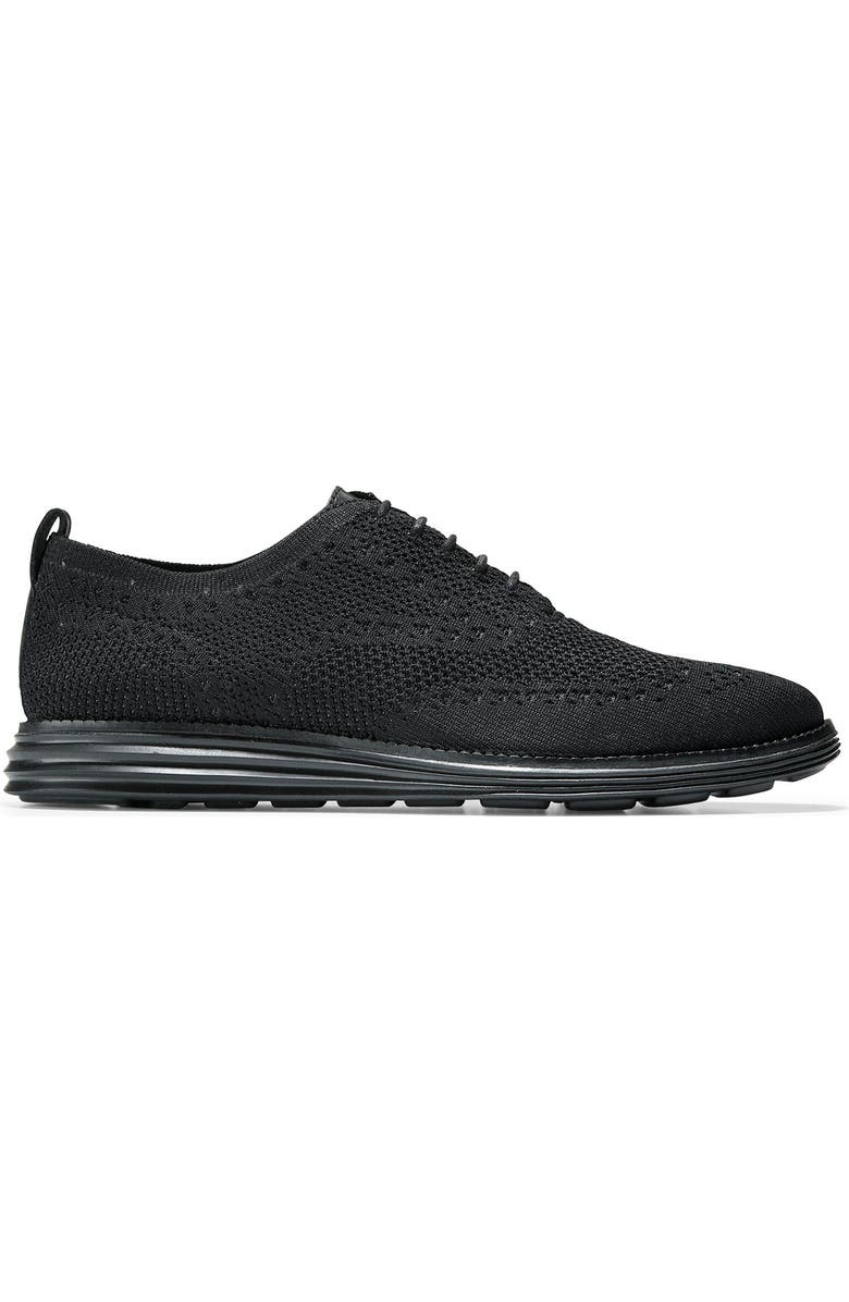 Cole Haan Original Grand Shortwing Oxford, Alternate, color, Black/Blac