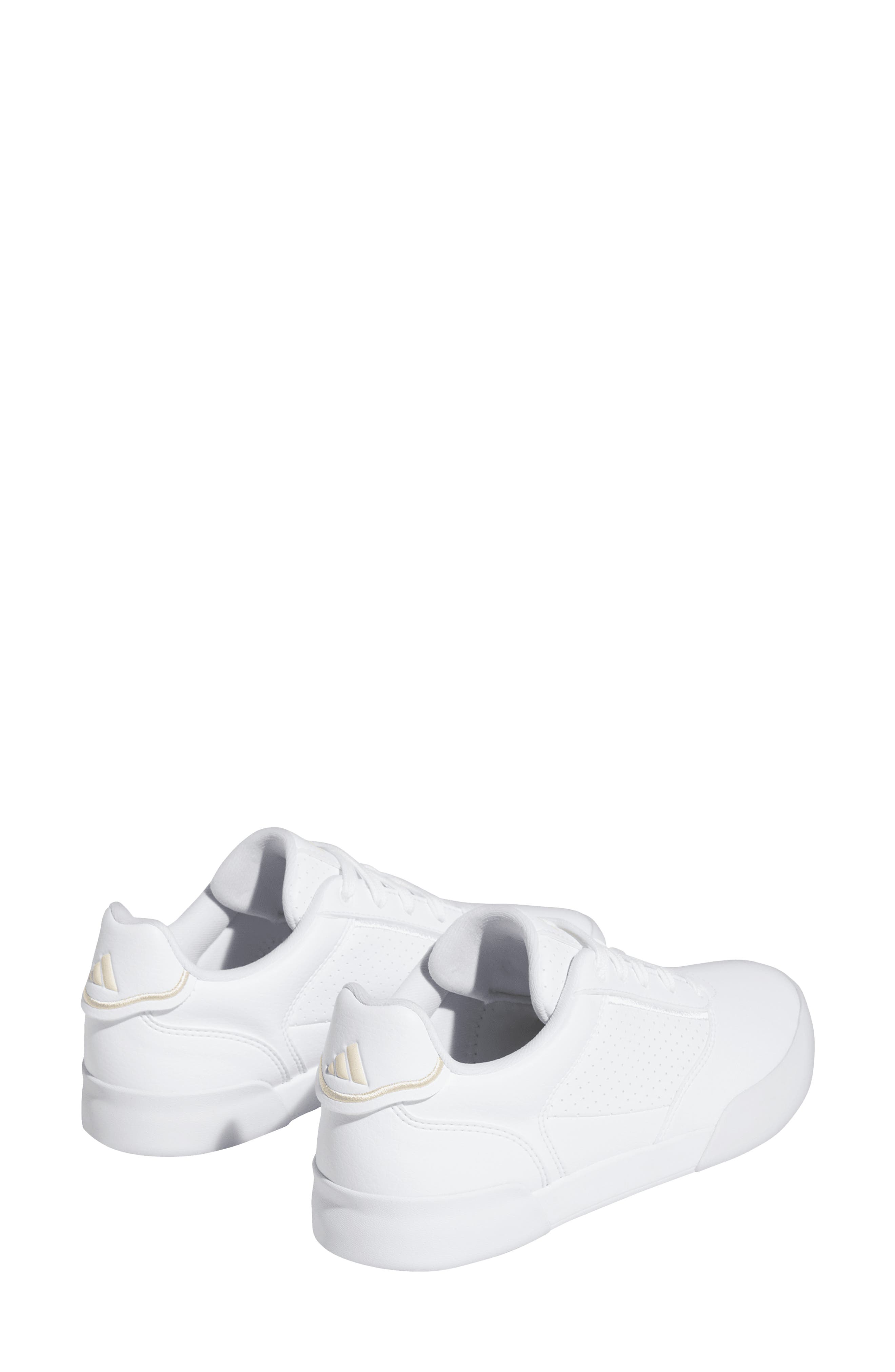 adidas Golf Retrocross Waterproof Spikeless Golf Shoe, Alternate, color, White/ Sand/ Gum3