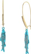 Betsey Johnson Sardine Drop Earrings