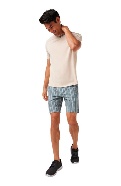 Travismathew Print Tech Chino Shorts In Captains Blue
