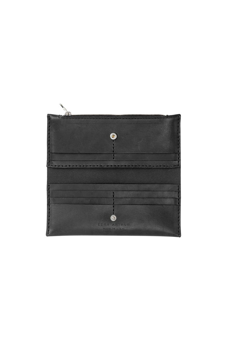 Ezra Arthur Long Zipper Wallet, Alternate, color, Black