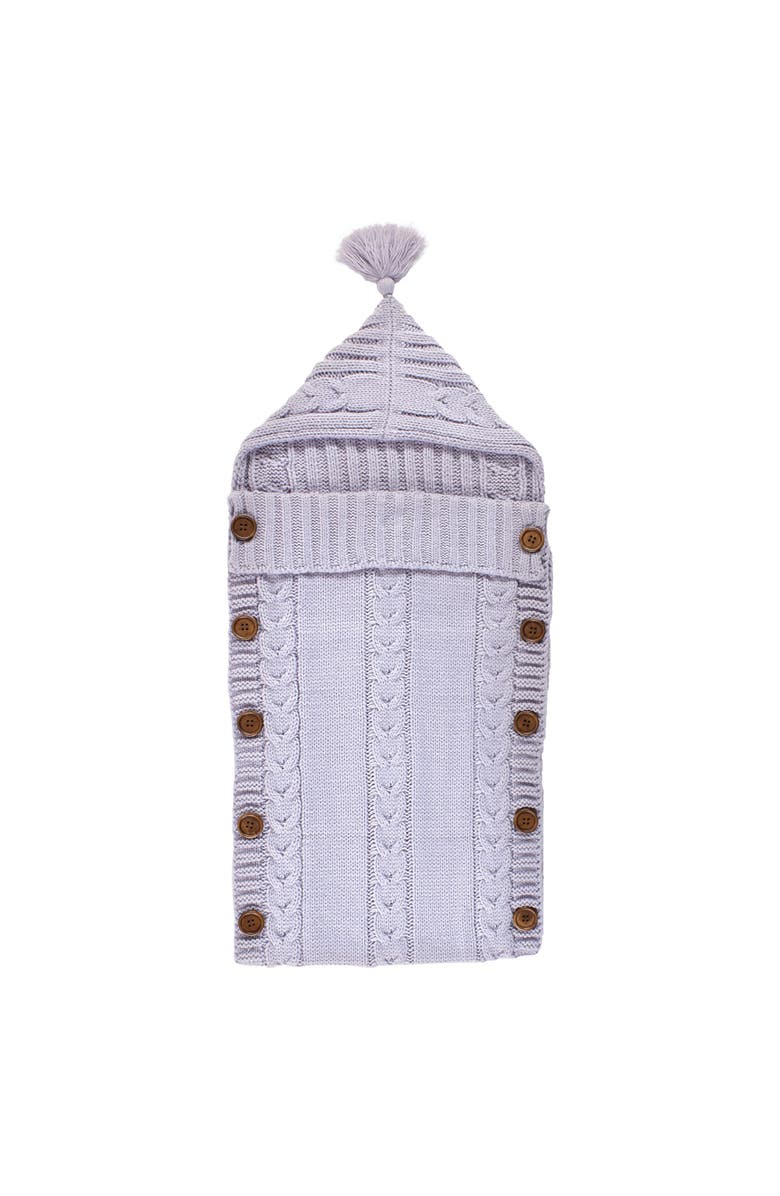 Hudson Baby Cozy Knitted Infant Stroller Cocoon, Main, color, Lilac