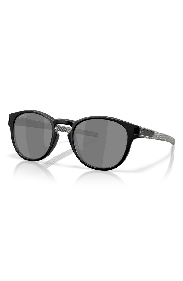 Oakley Latch<sup>™</sup> 53mm Prizm<sup>™</sup> Polarized Phantos Sunglasses, Alternate, color, Black / Black Polar