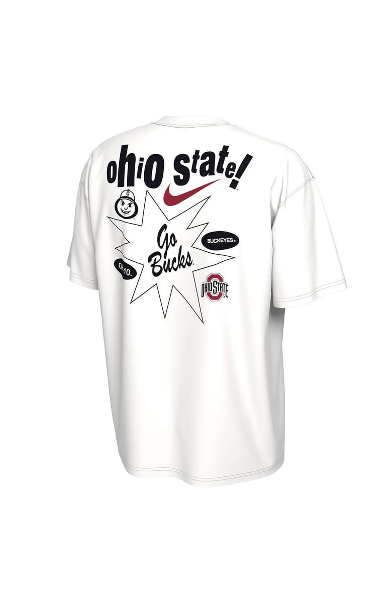 Nike Men's Nike White Ohio State Buckeyes Max90 T-Shirt, Alternate, color, White