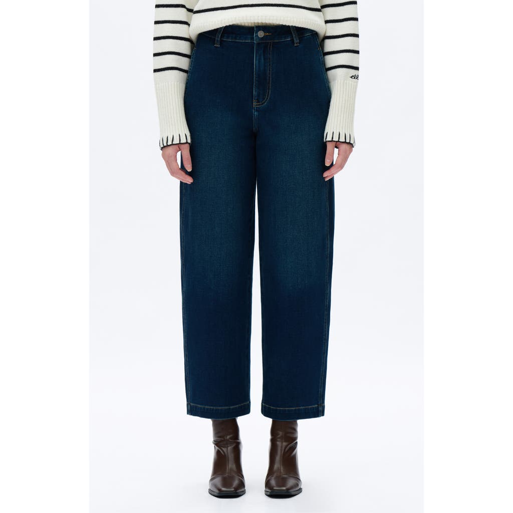 Bayeas Harem High Waist Straight Leg Jeans In Blue