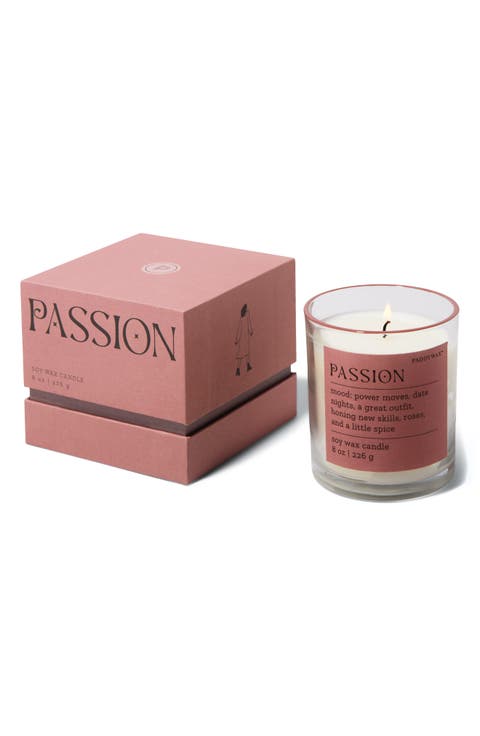 Passion Saffron Rose Boxed Candle