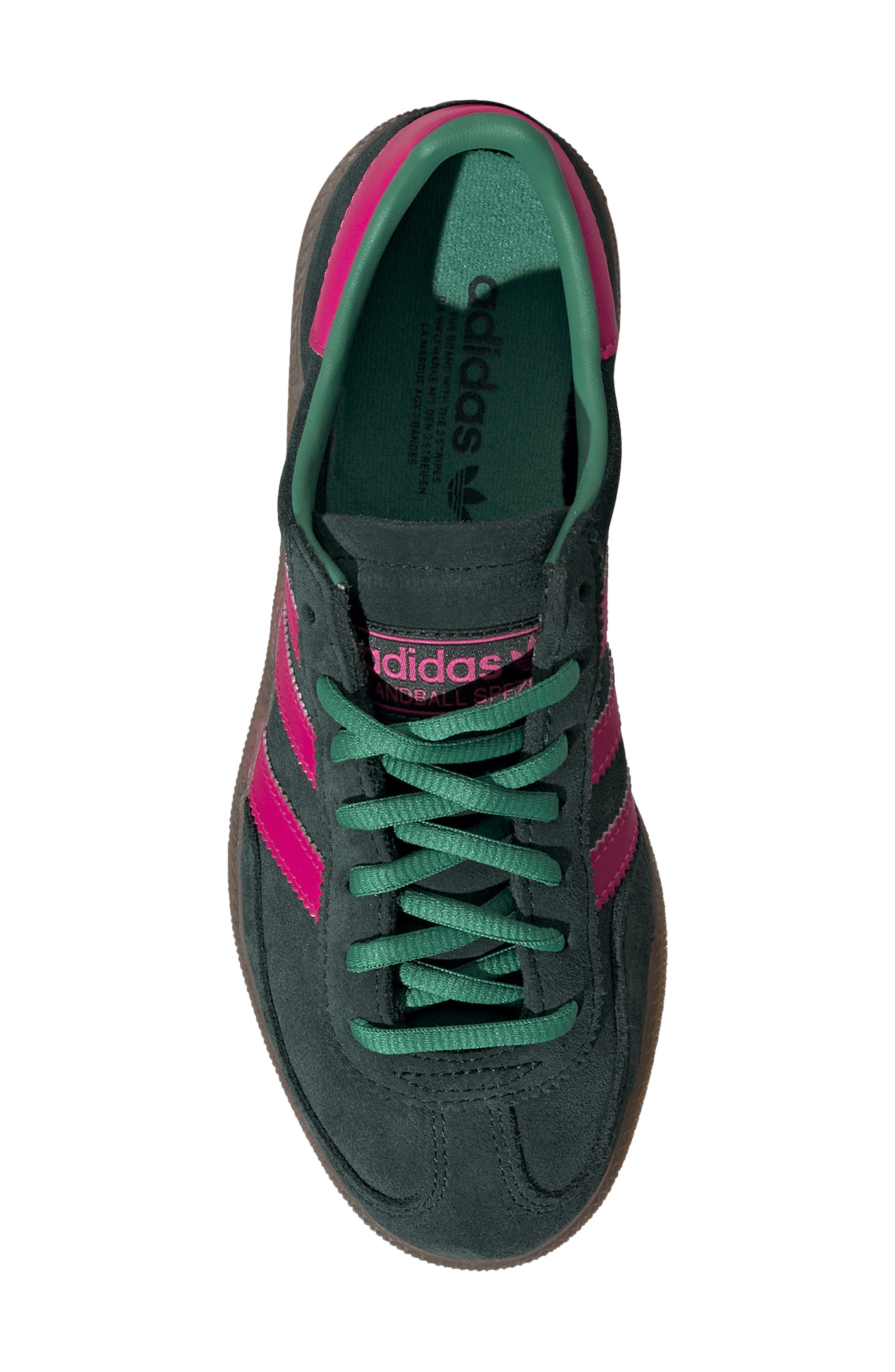 Kids' Handball Spezial Sneaker, Alternate, color, AURORA IVY/ SHOCK PINK/ GUM