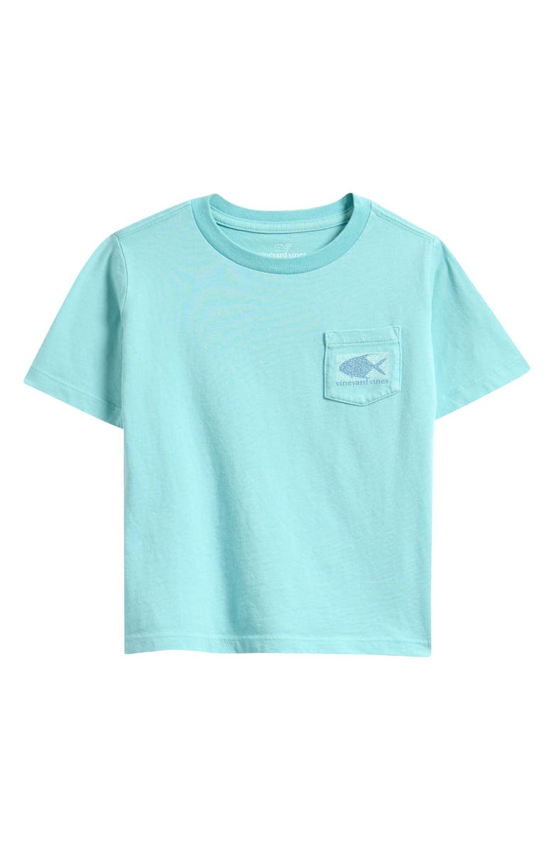 vineyard vines Kids' Drift Tarpon Whale Cotton Graphic T-Shirt, Main, color, Aqua Haze