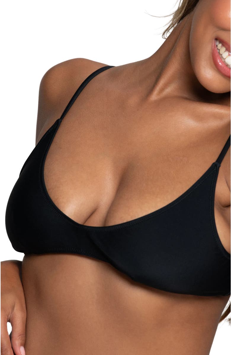 Bright Swimwear Sofie Top, Alternate, color, Black