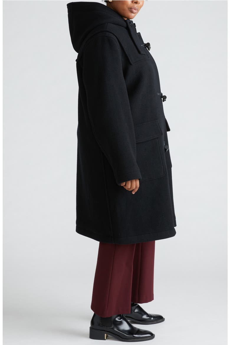 Highlands Duffle Coat, Alternate, color, BLACK