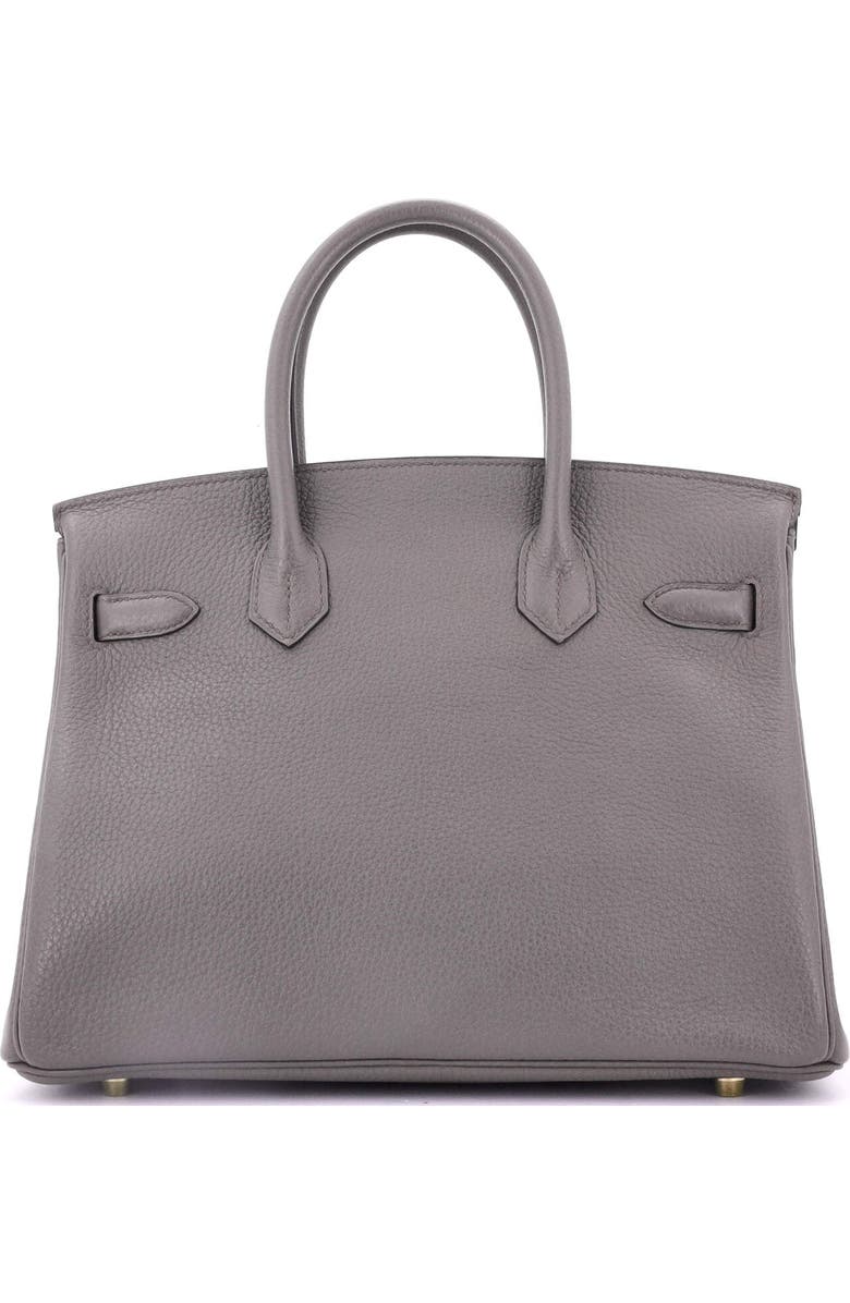 Pre-Owned Hermes Birkin Handbag Grey Togo with Gold Hardware 30, Alternate, color,
