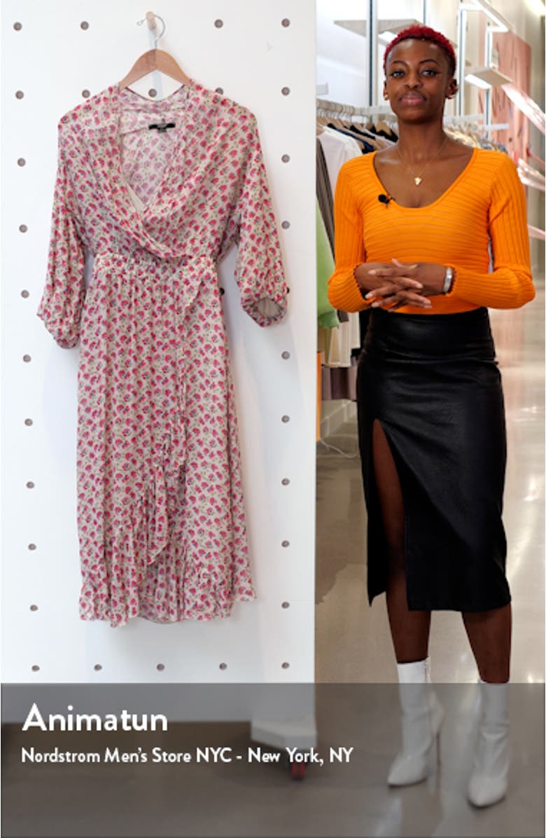Print Long Sleeve Dress, sales video thumbnail