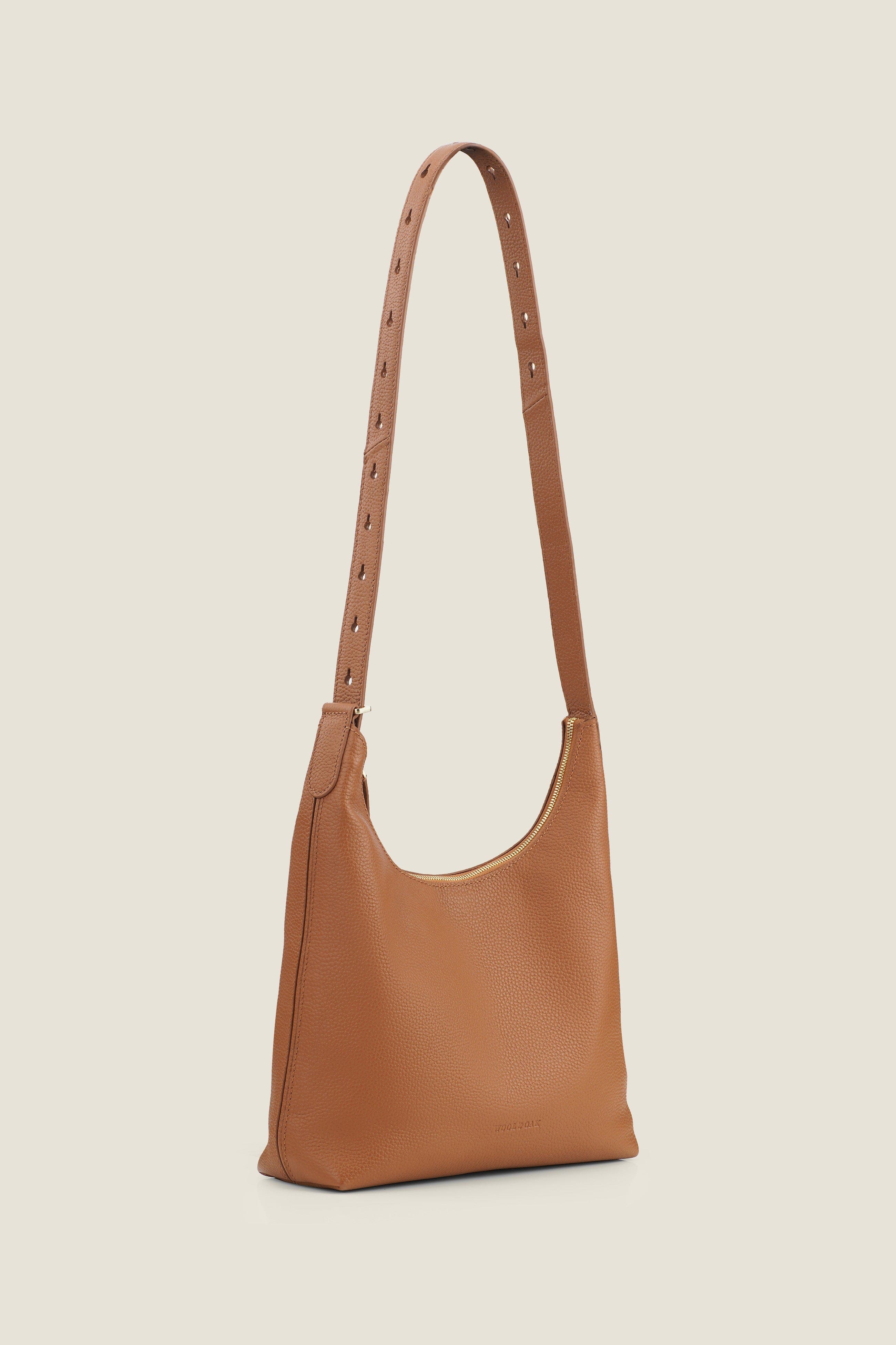 Hobo Relaxed Organized Leather Shoulder Bag, Alternate, color, Sand