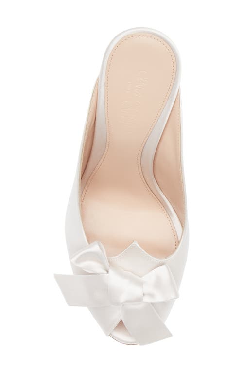 Giambattista Valli Bow Trim Satin Slide