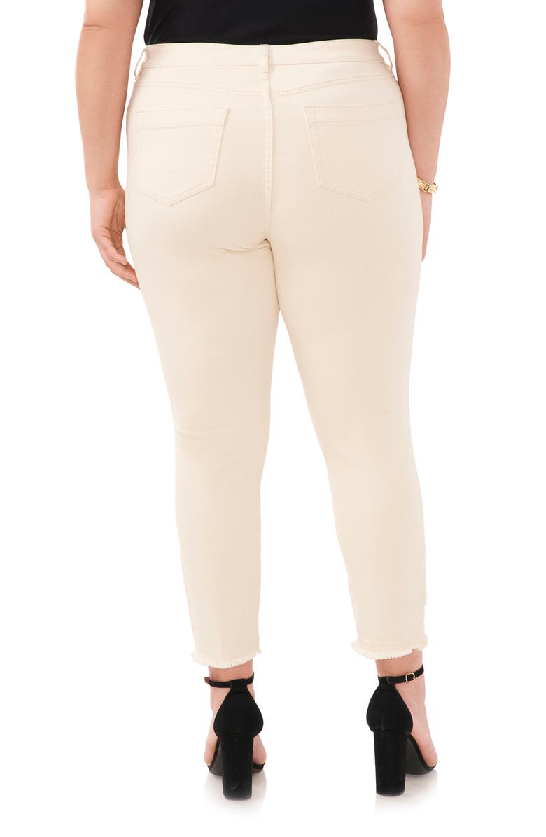 Vince Camuto Release Hem Ankle Skinny Jeans, Alternate, color, Natural