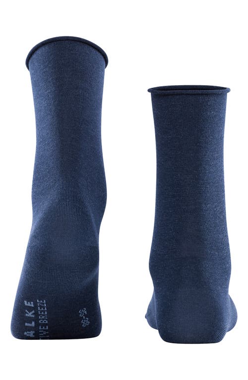 Falke Active Breeze Crew Socks In Navy Melange