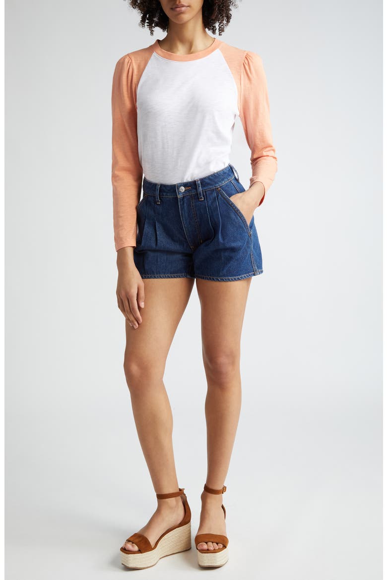 Simpson Nonstretch Denim Shorts, Alternate, color, DUSTED OXFORD
